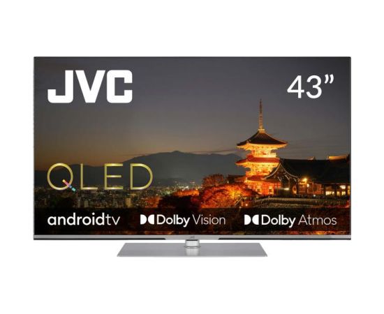 TV Set JVC 43" 4K/Smart QLED 3840x2160 Android TV LT-43VAQ830P