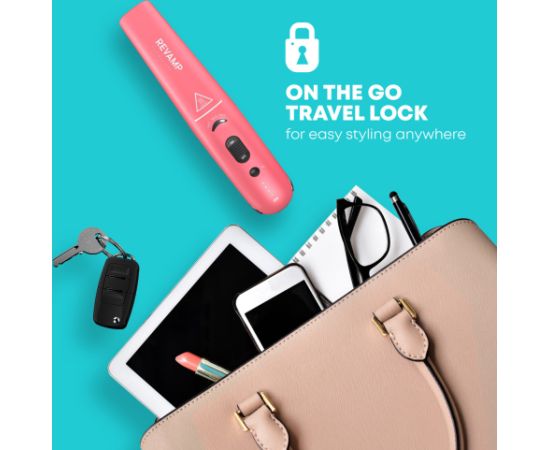 Revamp ST-1700PK-EB Progloss Liberate Cordless Ceramic Compact Hair Straightener Pink