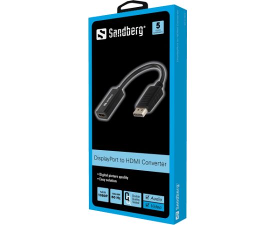 Sandberg 508-28 Adapter DisplayPort>HDMI