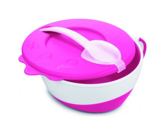 CANPOL BABIES Bowl with spoon 31/406 pink