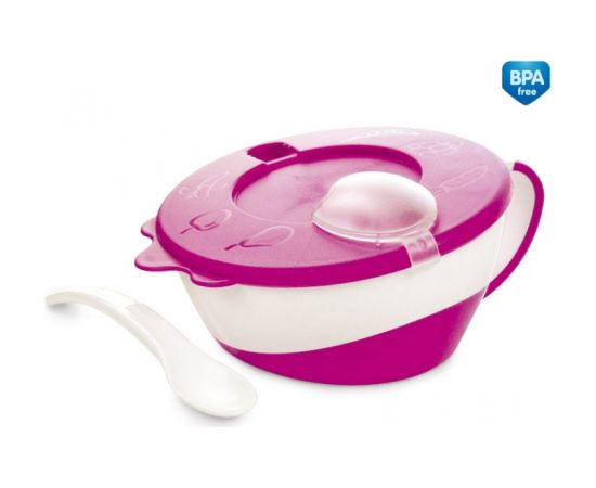 CANPOL BABIES Bowl with spoon 31/406 pink