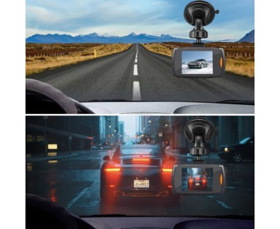 RoGer VR Auto videoreģistrātors Full HD / microSD / LCD 2.7'' + Turētājs