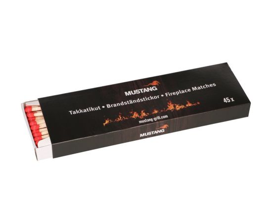 (Ir veikalā) Mustang Fireplace matches 20 cm 45 pcs display