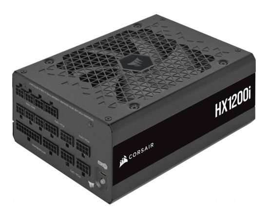 Corsair HX1200i, PC power supply (black, 1x 12VHPWR, 4x PCIe, cable management, 1200 watts)