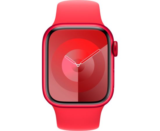 Apple Watch Series 9, Smartwatch (red/red, aluminum, 41 mm, sports band, cellular)
