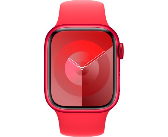 Apple Watch Series 9, Smartwatch (red/red, aluminum, 41 mm, sports band, cellular) Smart-Watch Pulksteņi