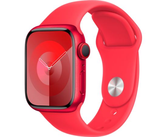 Apple Watch Series 9, Smartwatch (red/red, aluminum, 41 mm, sports band, cellular) Smart-Watch Pulksteņi
