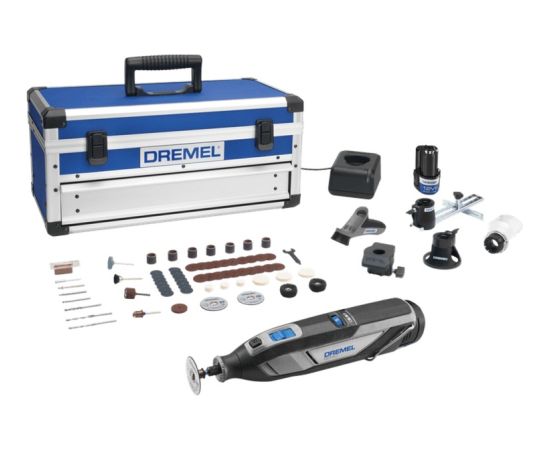 Dremel cordless multifunctional tool 8240-5/65, 12 volts (black/grey, Li-ion battery 2Ah, 65-piece accessories, aluminum case)