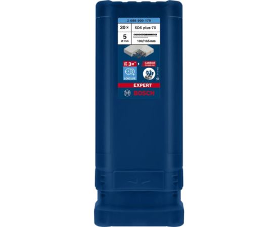 Bosch Expert hammer drill SDS-plus-7X, 5mm, 30 pieces (working length 100mm)