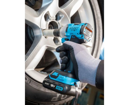 Hazet Mini Cordless Impact Wrench Set 9212M-1, 18Volt (blue/black, Li-ion battery 2Ah)