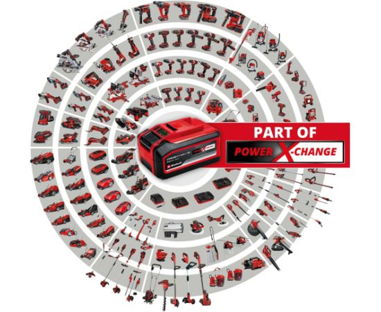 Einhell Cordless Drill Set TE-CD 18/45 3X-Li +22, 18V (red/black, Li-Ion battery 2.0Ah, 22-piece accessories)