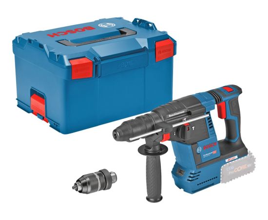 Bosch cordless hammer drill GBH 18V-26 F Professional solo, 18 volts (blue/black, without battery and charger, in L-BOXX)