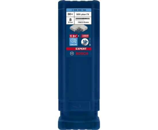 Bosch Expert hammer drill SDS-plus-7X, 8mm, 30 pieces (working length 150mm)