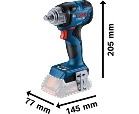 Bosch cordless impact wrench GDS 18V-330 HC Professional solo (blue/black, without battery and charger, in L-BOXX)