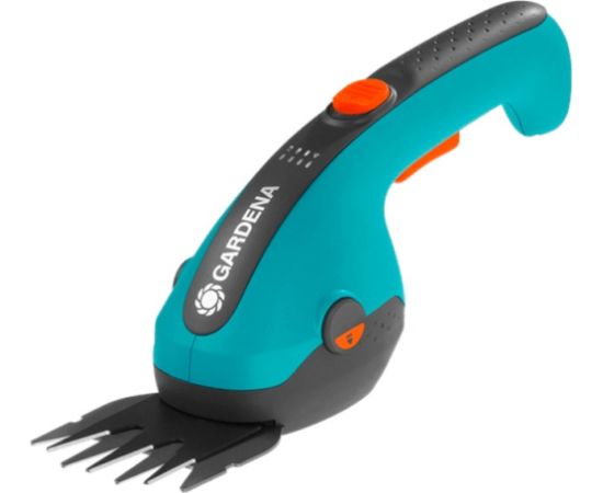 GARDENA Cordless Grass Shears ClassicCut Li, 3.6 volts, set with shrub blade - special offer (turquoise/black, Li-ion battery 2.5 Ah)