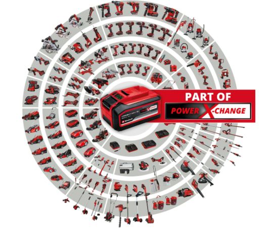 Einhell akumulatora zāles pļāvējs GE-CM 36/43 Li M-Solo, 36V (2x18V) (sarkans/melns, bez akumulatora un lādētāja)