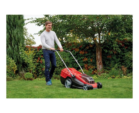 Einhell akumulatora zāles pļāvējs GE-CM 36/43 Li M-Solo, 36V (2x18V) (sarkans/melns, bez akumulatora un lādētāja)