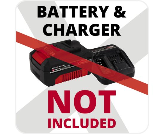 Einhell cordless lawnmower GE-CM 36/43 Li M-Solo, 36Volt (2x18V) (red/black, without battery and charger)