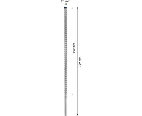 Bosch Expert hammer drill SDS-max-8X, 20mm (working length 600mm)