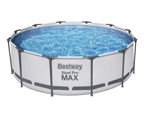 Bestway Steel Pro MAX pool set, O 366cm x 100cm, swimming pool (light grey, with filter pump)