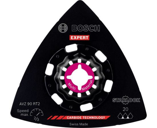 Bosch Expert Carbide-RIFF grinding plate AVZ 90 RT2 MultiMaterial, grinding disc (10 pieces)