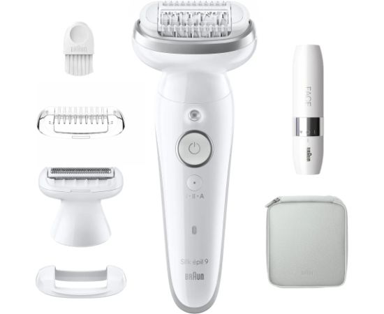 BRAUN Silk SES9-341 epilators + miniskuveklis sejai