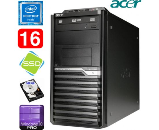 Acer Veriton M4610G MT G630 16GB 120GB+500GB DVD WIN10Pro
