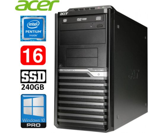 Acer Veriton M4610G MT G630 16GB 240SSD DVD WIN10Pro