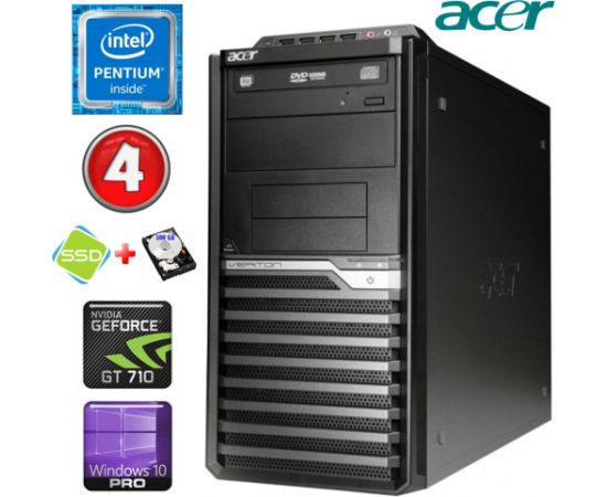 Acer Veriton M4610G MT G630 4GB 120SSD+500GB GT710 2GB DVD WIN10Pro