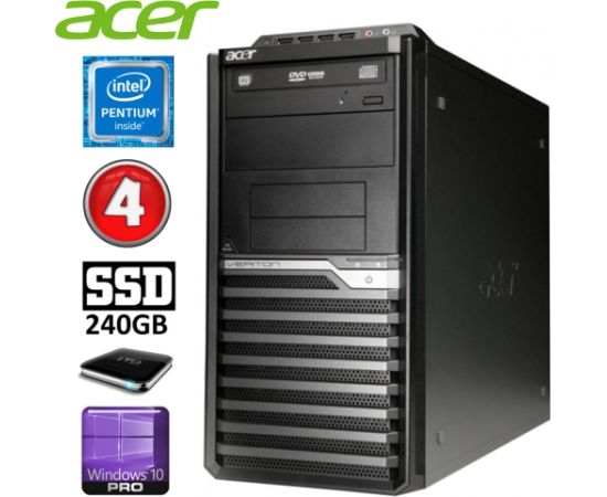 Acer Veriton M4610G MT G630 4GB 240GB+1TB DVD WIN10Pro