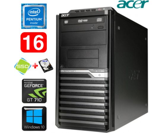 Acer Veriton M4610G MT G630 16GB 120SSD+500GB GT710 2GB DVD WIN10