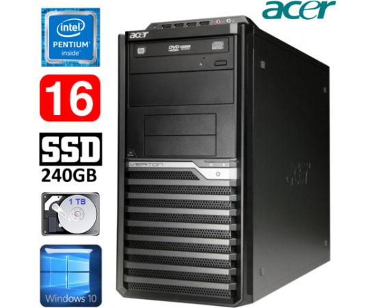 Acer Veriton M4610G MT G630 16GB 240GB+1TB DVD WIN10