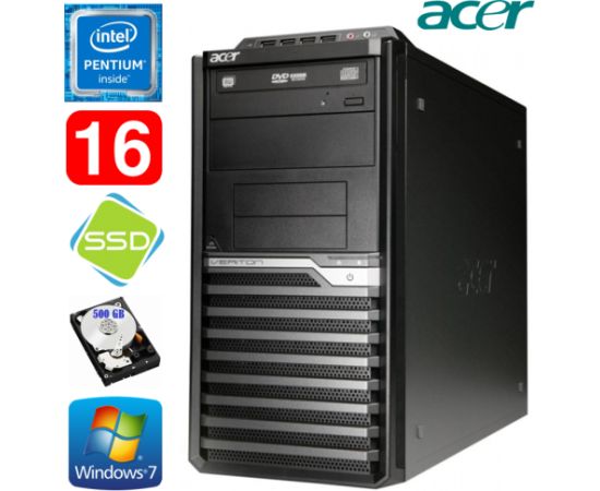Acer Veriton M4610G MT G630 16GB 120GB+500GB DVD WIN7Pro