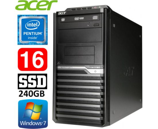 Acer Veriton M4610G MT G630 16GB 240SSD DVD WIN7Pro