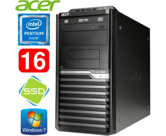 Acer Veriton M4610G MT G630 16GB 120SSD DVD WIN7Pro