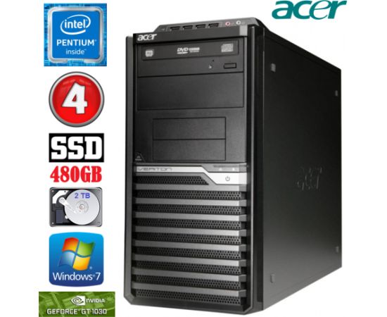 Acer Veriton M4610G MT G630 4GB 480SSD+2TB GT1030 2GB DVD WIN7Pro