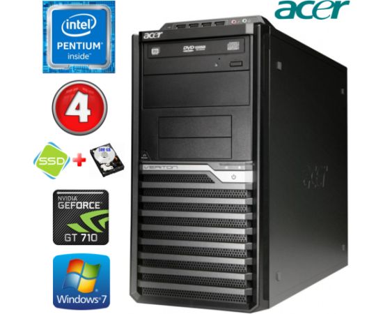 Acer Veriton M4610G MT G630 4GB 120SSD+500GB GT710 2GB DVD WIN7Pro