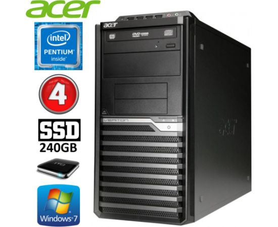 Acer Veriton M4610G MT G630 4GB 240GB+1TB DVD WIN7Pro