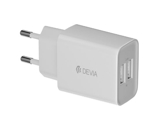 Devia Smart 2x USB 2.4А Зарядное Устройство + USB-C кабель