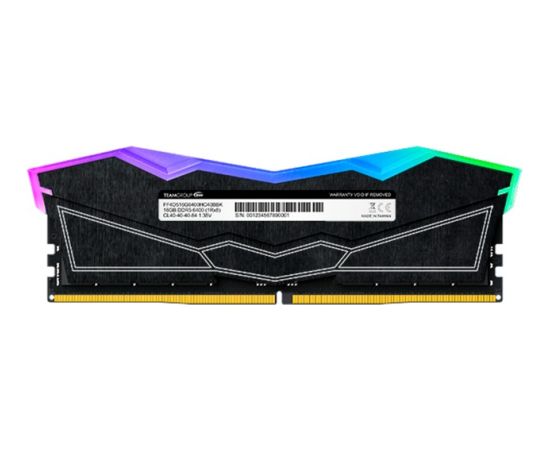 Team Group DDR5 - 96GB - 6800 - CL - 36 (2x 48 GB) dual kit, RAM (black, FF3D596G6800HC36DDC01, Delta RGB, INTEL XMP)