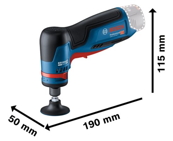 Bosch cordless straight grinder GWG 12V-50 S Professional solo (blue/black, without battery and charger)