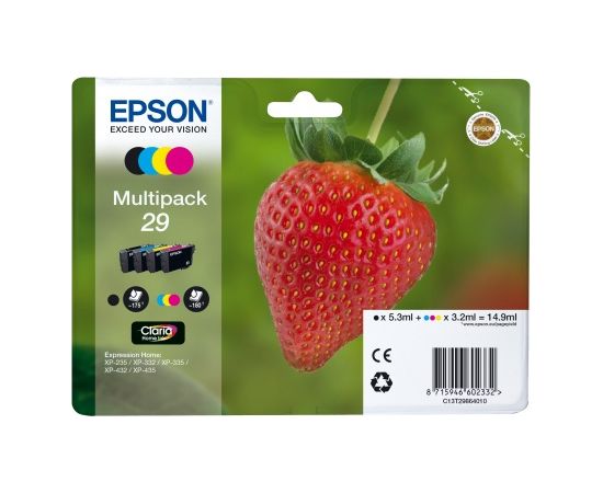 HP Epson Ink 4 Color Multipack No.29 (C13T29864012)