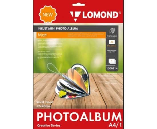 Lomond Inkjet Mini Album Small Heart Matte 32x40mm (Small)