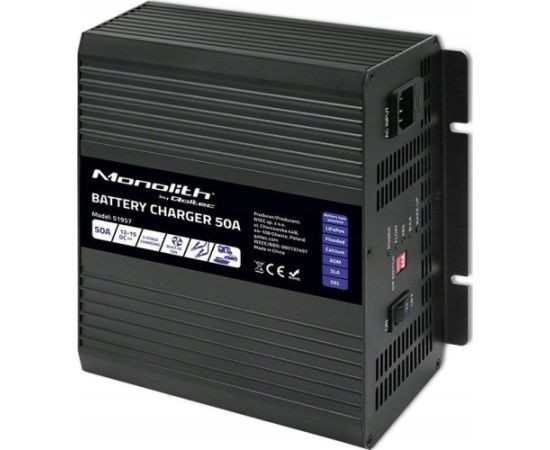 Qoltec lādētājs LiFePO4 AGM GEL SLA | 50A | 12V