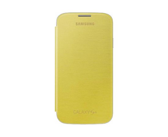 Samsung Flip EF-FI950BYEGWW Oriģināls grāmatveida maks Samsung Galaxy I9500 S4 dzeltens
