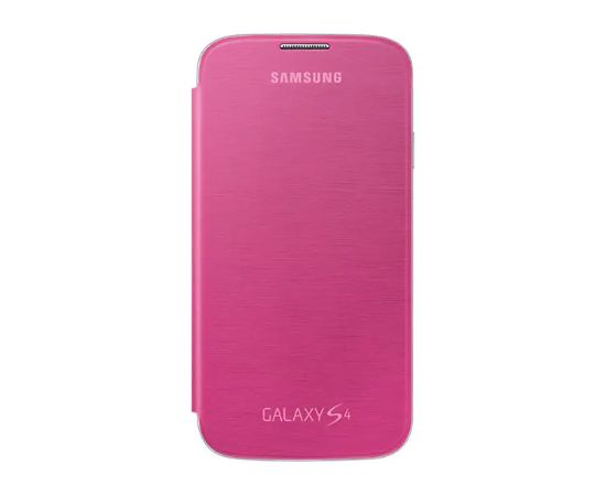 Samsung Flip EF-FI950BBEGWW Oriģināls grāmatveida maks priekš Samsung Galaxy I9500 S4 rozā
