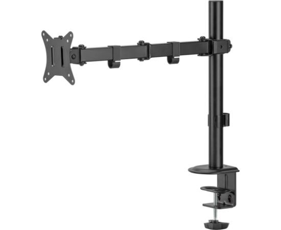 Maclean MC-753N LCD Monitor Desk Mount 17-32" 9kg VESA 75x75 100x100 Single Arm Extendable Adjustable