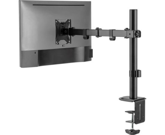 Maclean MC-753N LCD Monitor Desk Mount 17-32" 9kg VESA 75x75 100x100 Single Arm Extendable Adjustable