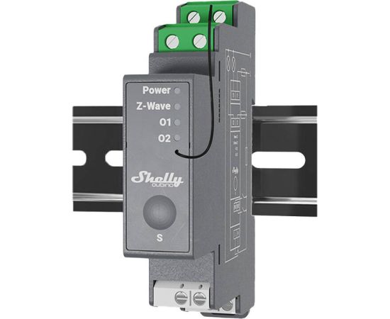 2-channel DIN rail relay Shelly Qubino Pro 2