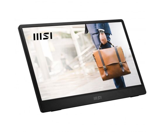 MSI PRO MP161DE E2, LED monitor -15.6 - dark grey, FullHD, IPS, USB-C, Mini-HDMI